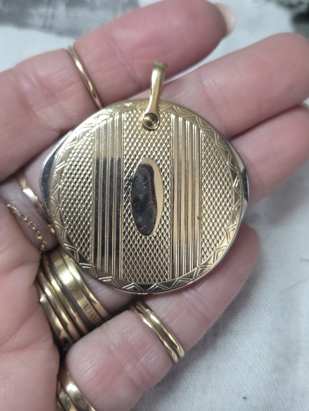 Gold Filled Round Cigar Cutter- Classic Textured Design